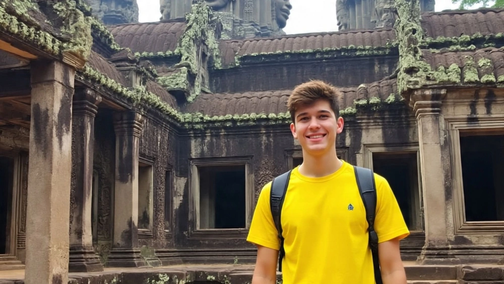 Ilustrasi mahasiswa Korea Selatan yang diculik dan dibunuh di Kamboja (Meta AI)